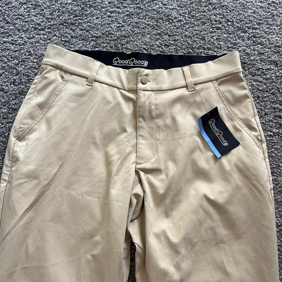 NEW Good Good Swing Golf Pants Stretch Performance Tan Khaki Mens Sz 30/30 - Picture 3 of 6